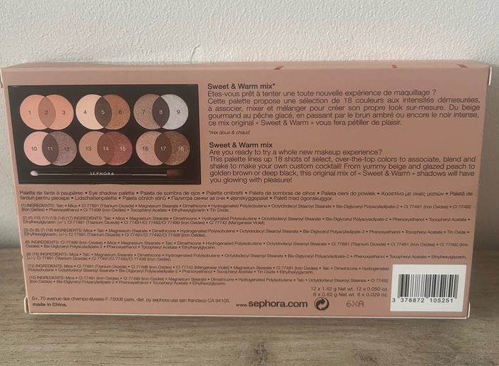 Palette Mixology Sweet & Warm mix Sephora - photo numéro 2