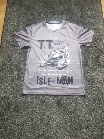 Tee shirt   motif moto taille S neuf