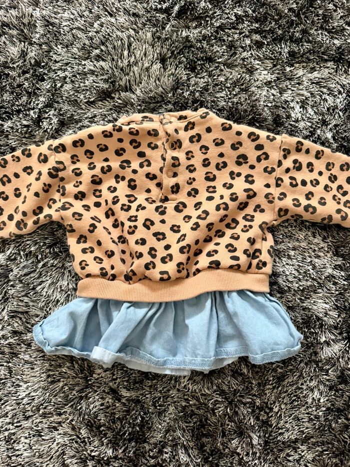 Robe léopard/jean - photo numéro 3