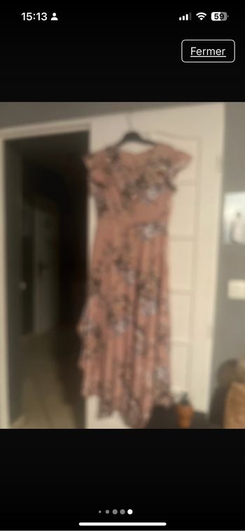 Robe longue asymétrique