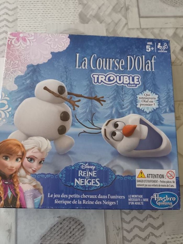 La course d'olaf, jeu des petits chevaux