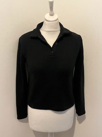 Pull polo noir Zara S