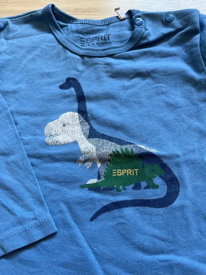 Lot 2 t-shirt manches longues esprit 12 mois - photo numéro 4