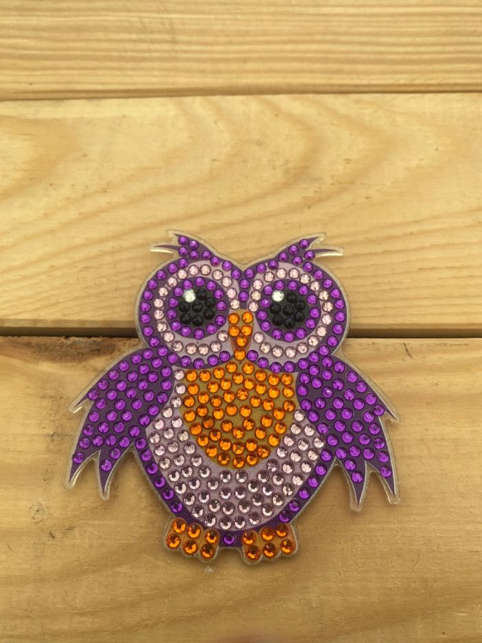 Magnet hibou 🦉 en Diamond painting