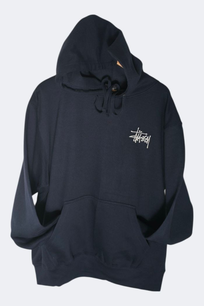 hoodie rework stussy style bleu marine très bon état taille  XL - photo numéro 5