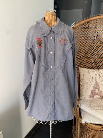 Chemise Ventilo La Colline vichy noir et blanc taille M
