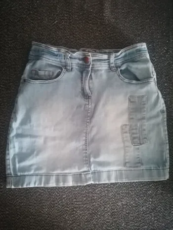 Jupe en jean taille 12 tape à l'œil #12ans_krocaro