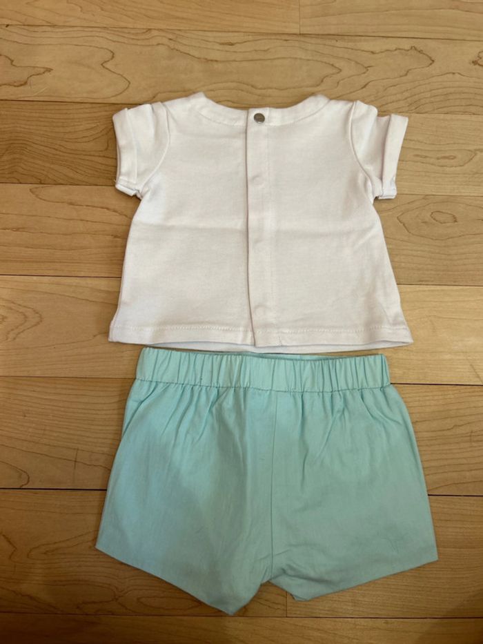 Ensemble short t-shirt Jacadi 1 mois - photo numéro 5