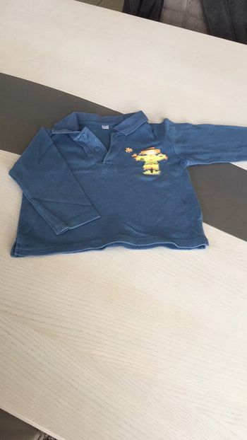 Polo bleu 24m