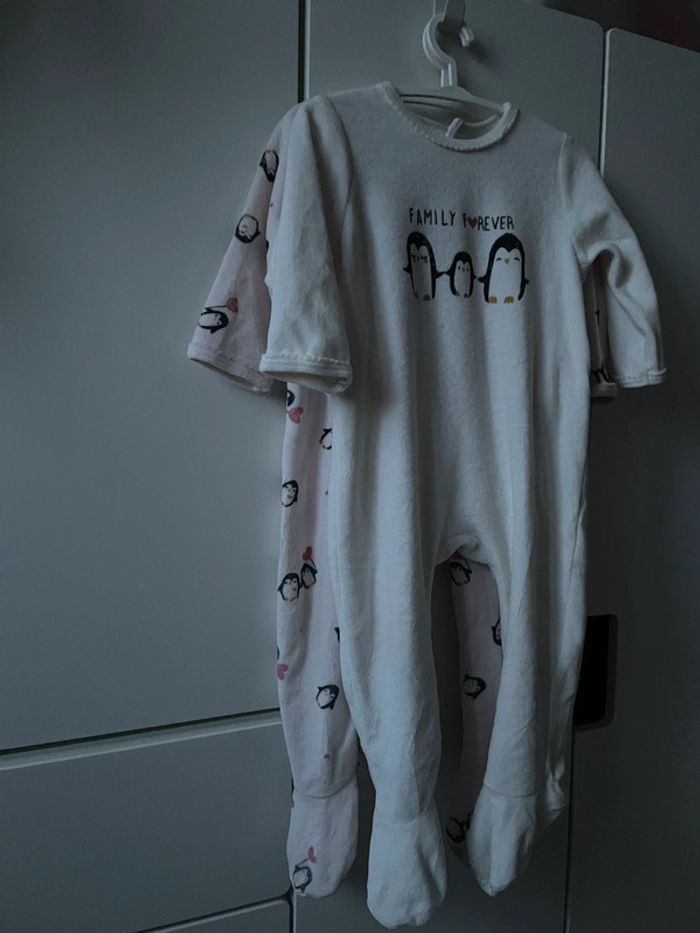 Duo pyjama lot 18 mois velours antidérapants - photo numéro 7