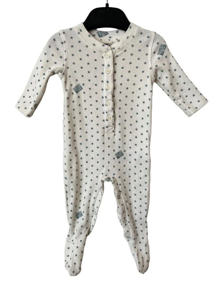 Pyjama en coton côtelé (étoiles) - Bonton 3 mois - photo numéro 2