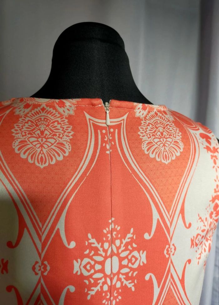 Robe orange & crème à motifs baroques – Bodyflirt Boutique – T. 36/38 (S) - photo numéro 10