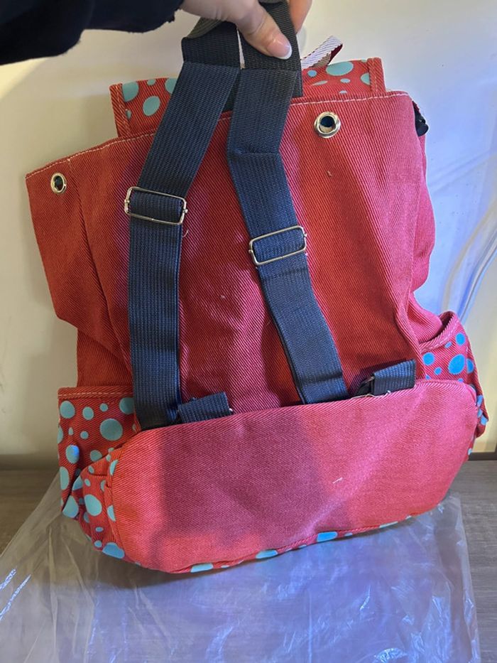 Sac à dos enfant neuf sous blister rouge avec un joli lapin - photo numéro 3