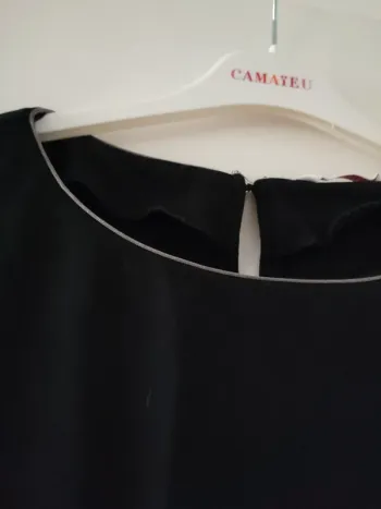 Robe noire camaïeu 38