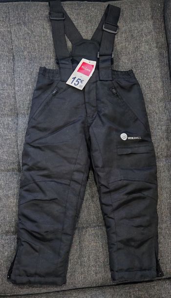 Pantalon ski noir enfant 