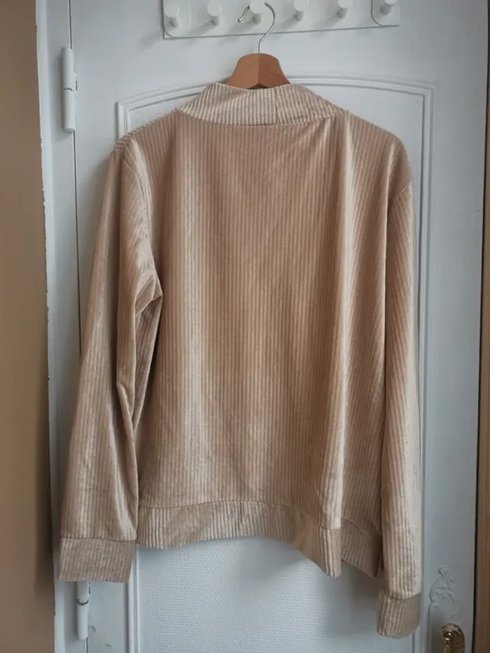Pull léger col rond velours côtelé 48 - photo numéro 3