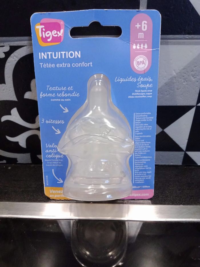 Lot de 2 tétine Tigex Intuition