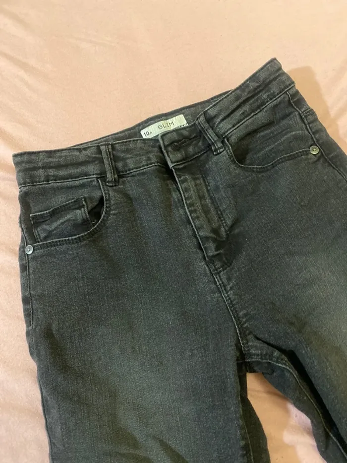 Pantacourt jeans noir - photo numéro 2