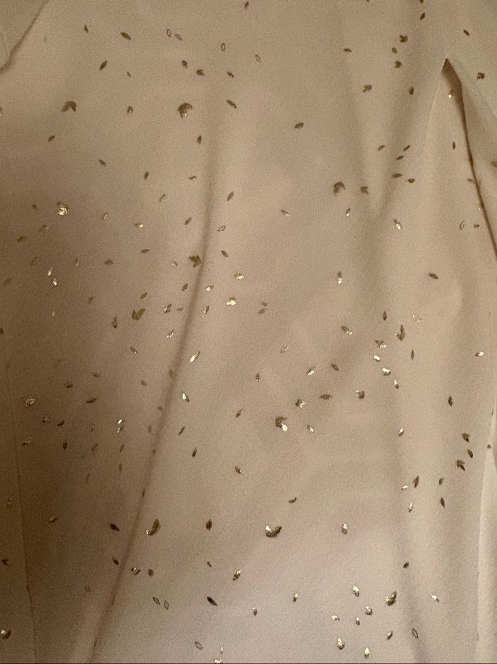 Blouse blanche et doré - photo numéro 2