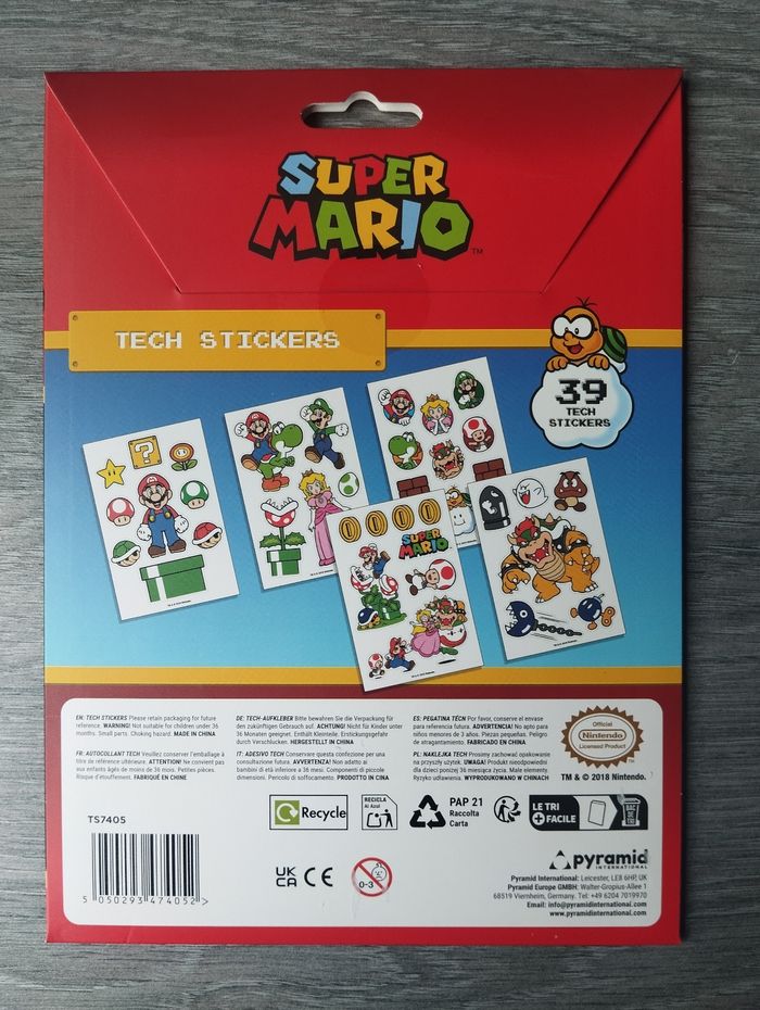 Super Mario : Tech Stickers Pack 39 pièces - photo numéro 3