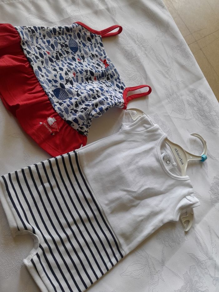 Ensemble été fille petit poisson - photo numéro 2