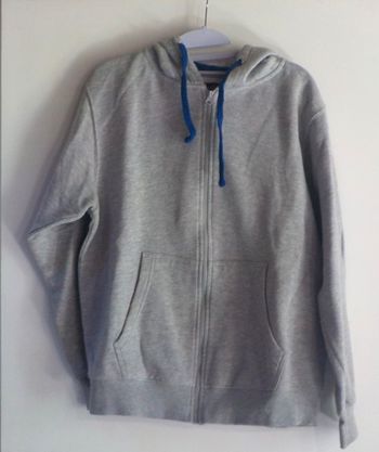 VESTE GRISE A CAPUCHE BRITISH EAGLE TAILLE L