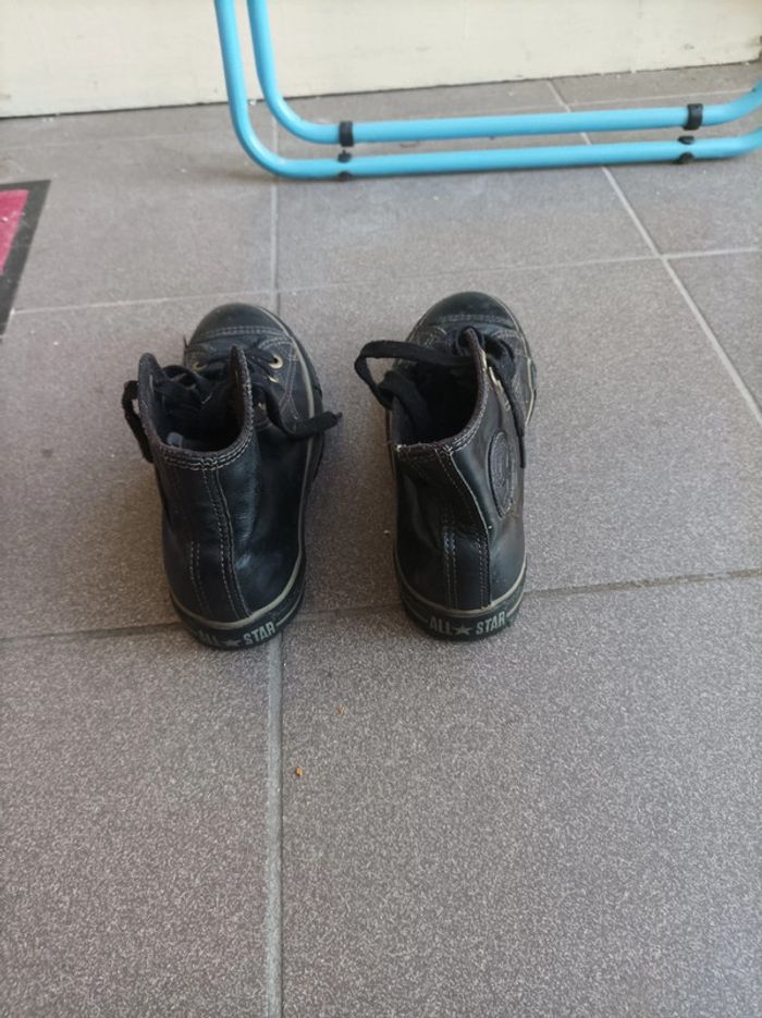 Baskets montantes converse noire - photo numéro 2