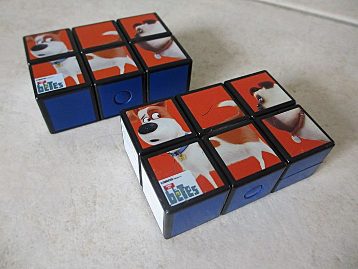 Lot de 2 mini rubik’s cubes « Comme des bêtes »