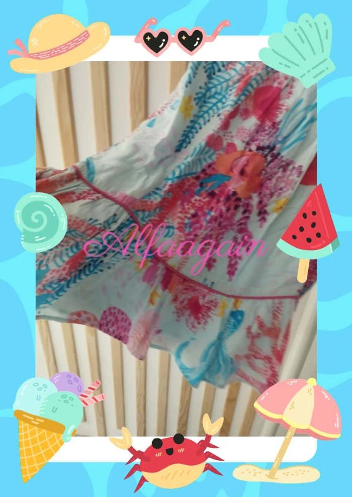 Ensemble robe foulard catimini monde marin 3ans - photo numéro 6