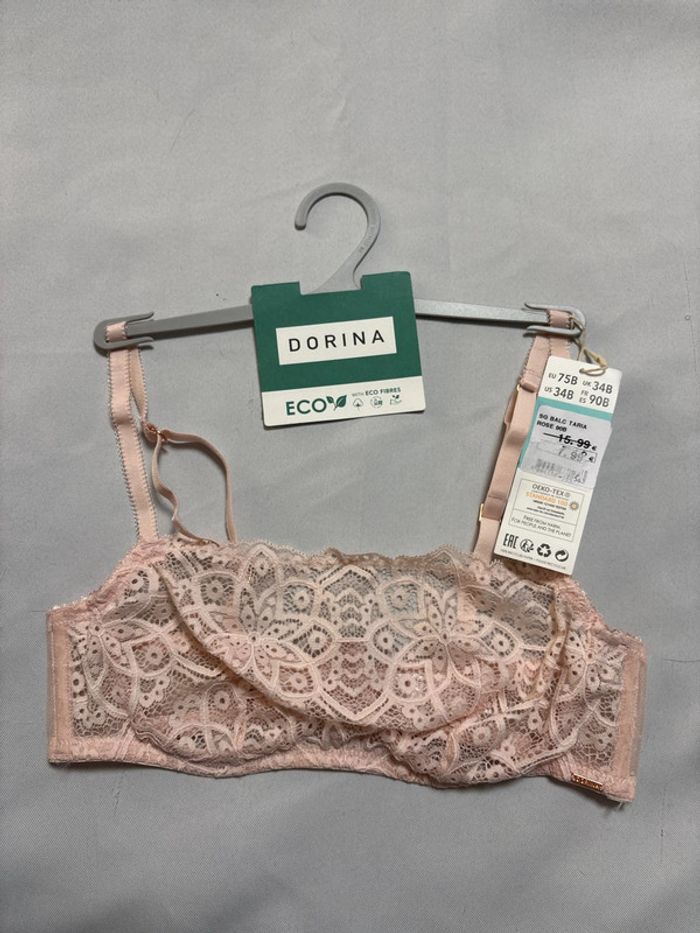 Soutien gorge 90B neuf Dorina Balcony Taria Rose