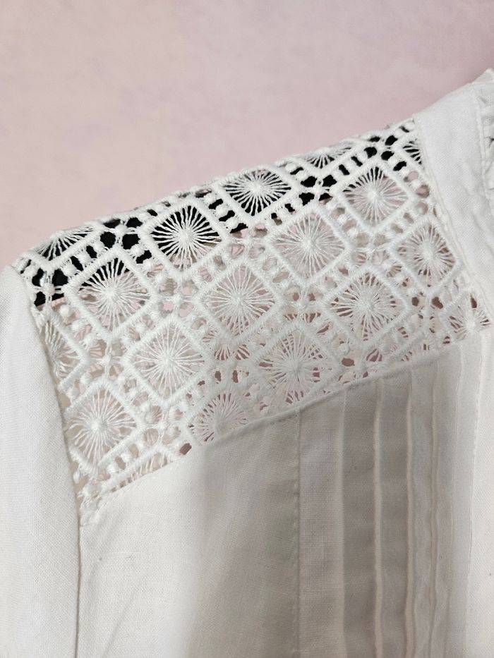 Chemisier coton et dentelle - photo numéro 4