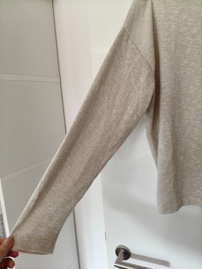 Pull femme H&M gris dentelle dos M - photo numéro 7