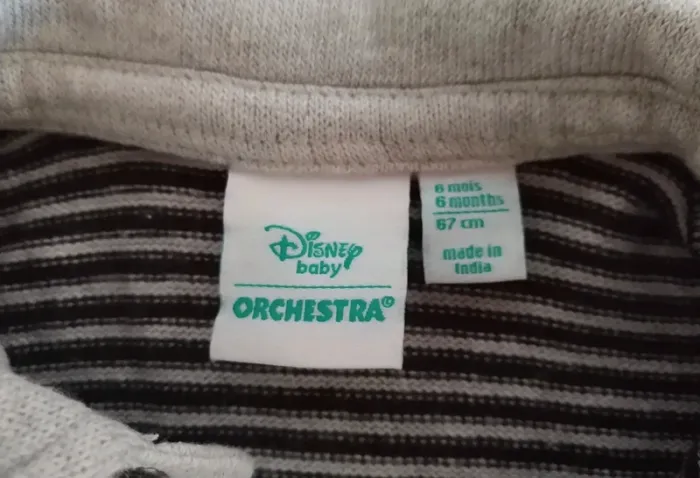 Ensemble salopette + polo Mickey 6 mois - photo numéro 7