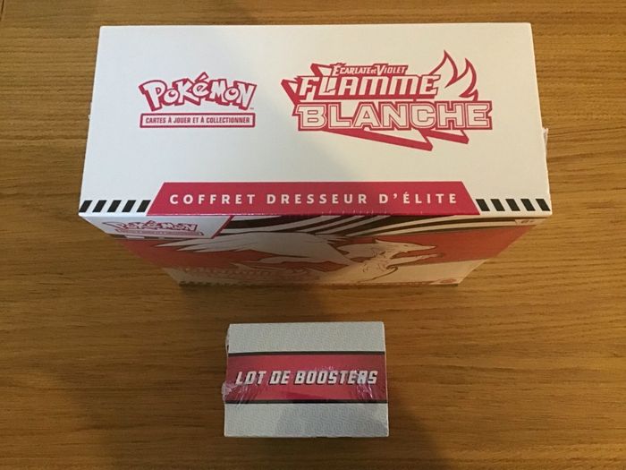 Lot coffrets cartes Pokémon Flamme blanche ETB Bundle EV10.5 15 boosters collection - photo numéro 7