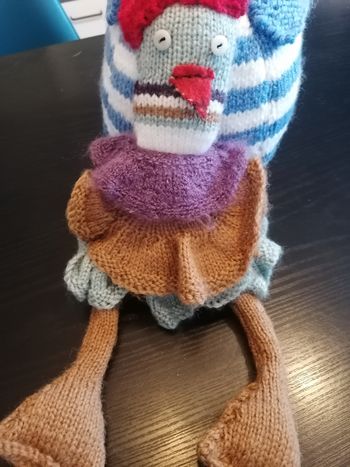 Petite poulette en laine