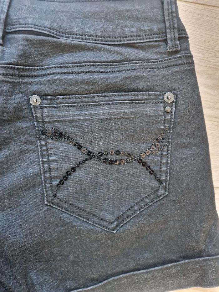 Short femme noir Morgan à sequins taille 38 - photo numéro 5