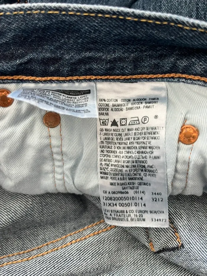 Jeans Levi's homme 501 taille 40 W31L34 - photo numéro 7
