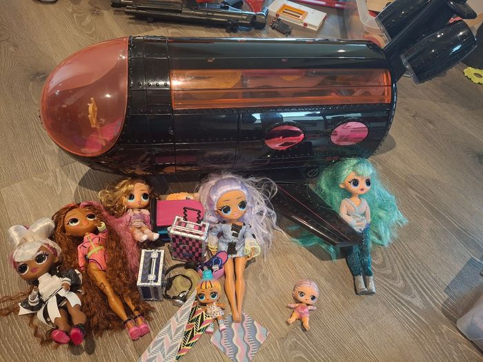 Avion poupée lol avec poupée et accessoire