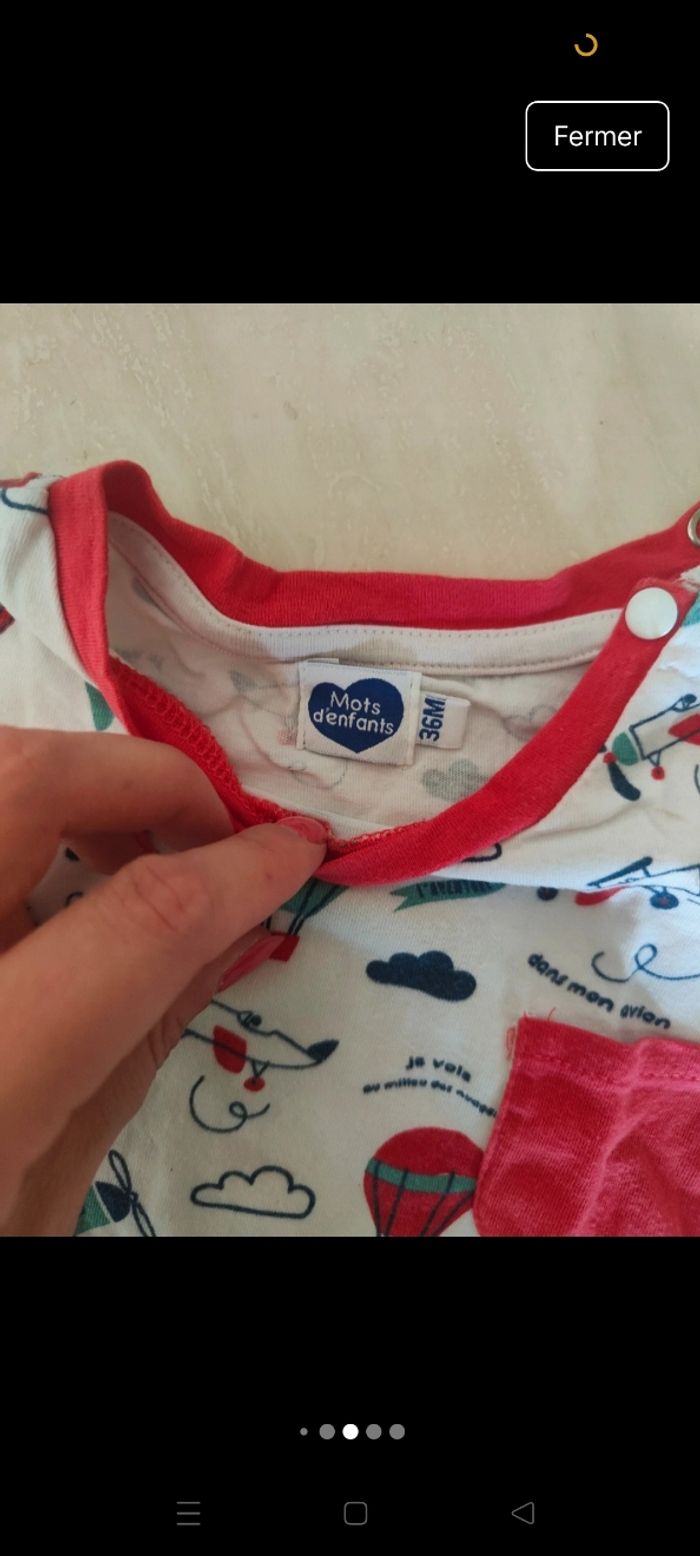 Lot de t-shirts manches longues et manches courtes 36 mois - photo numéro 5