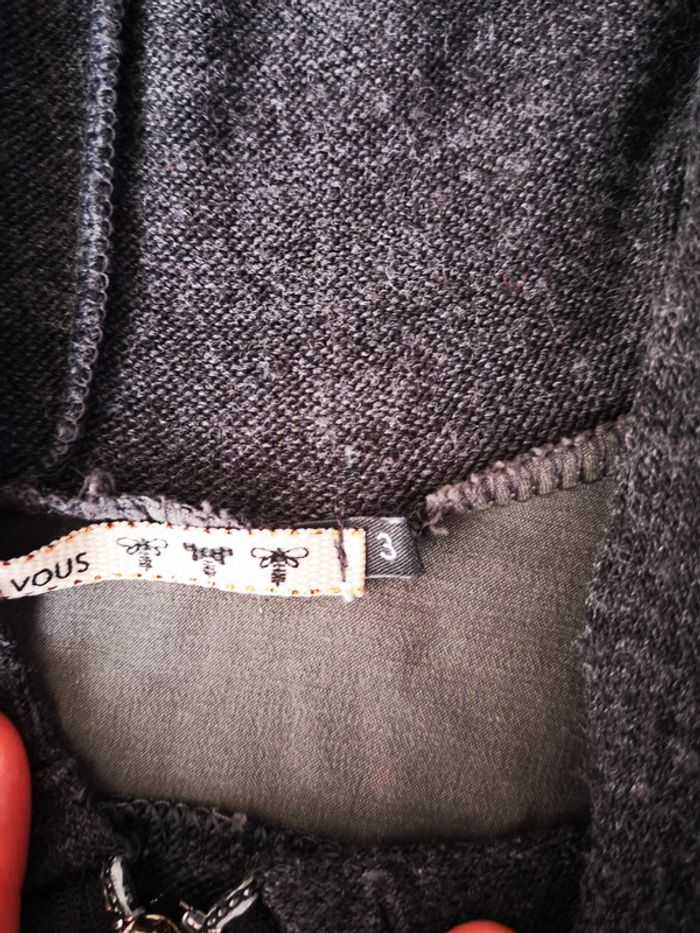 #gilet court manches longues femme taille 3 - photo numéro 2