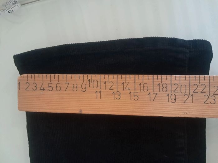 Happy pantalon velour noir pat d eph T. 36 en tbe - photo numéro 16