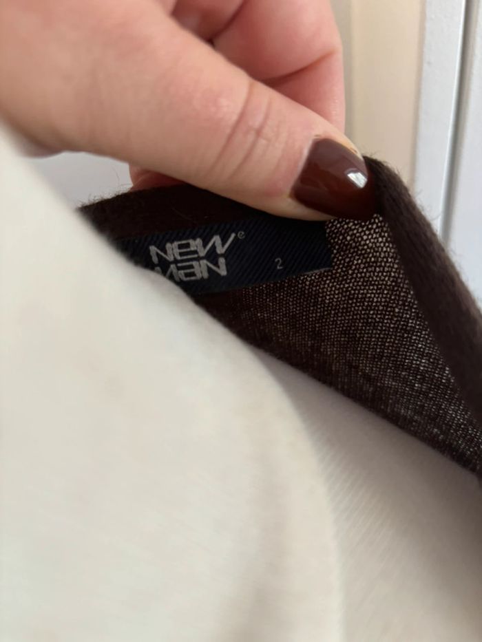 Jolie Robe-Pull marron New Man - photo numéro 5
