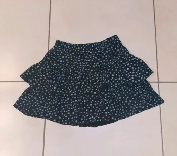 Jupe volant noir et étoiles la redoute 6 ans