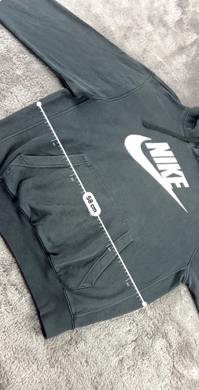 Nike Sweat à Capuche Noir Logo Blanc – Taille M Streetwear Homme - photo numéro 4