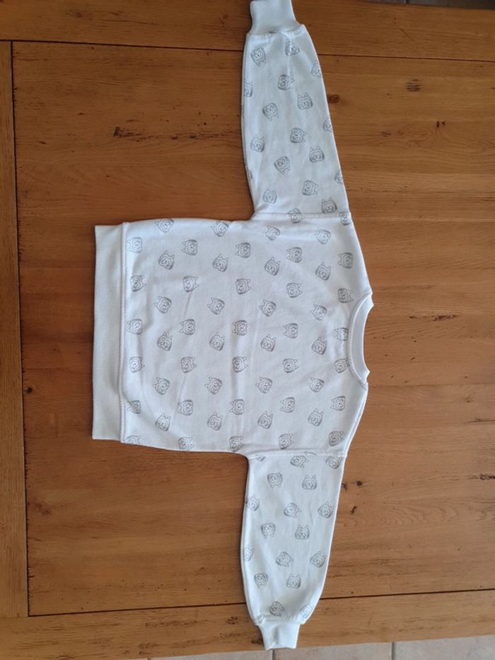 Sweat blanc à motif de chien mignon taille 6-7 ans - photo numéro 4