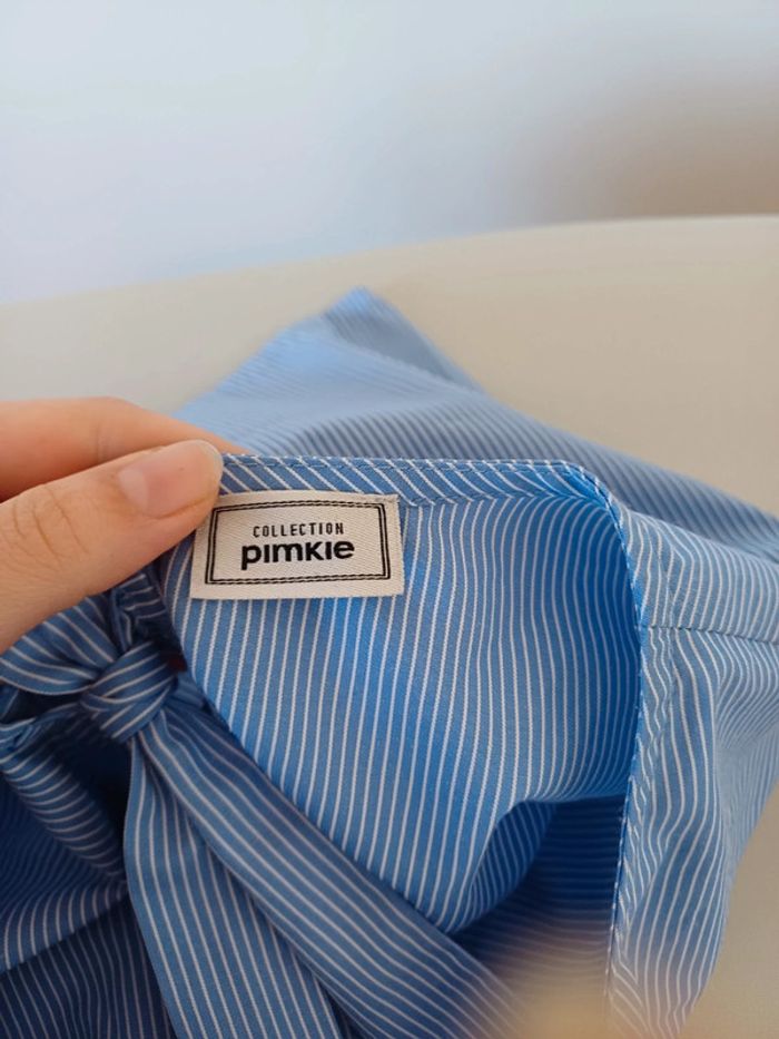 Blouse bleue rayée Pimkie taille L 40 - photo numéro 7