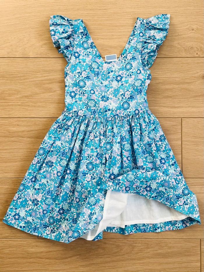 Robe dos nu en Liberty exclusif June Jacadi T-5 ans - photo numéro 3