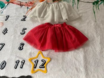 Lot de 2 jupes dentelles 12 mois