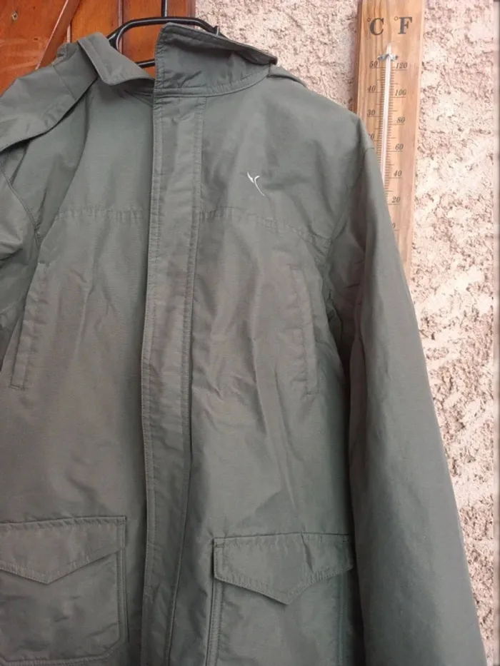 Manteau veste Domyos kaki très bon état 12 ans - photo numéro 4