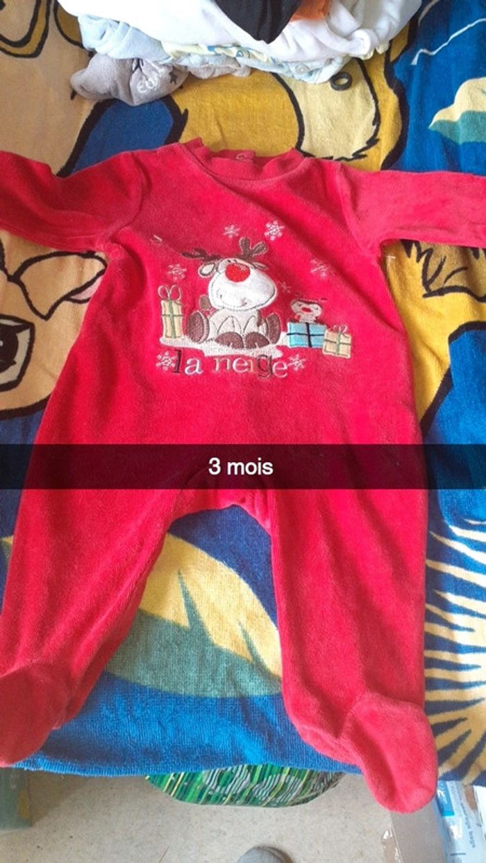 Lot de 10 pyjamas 3 mois - photo numéro 3